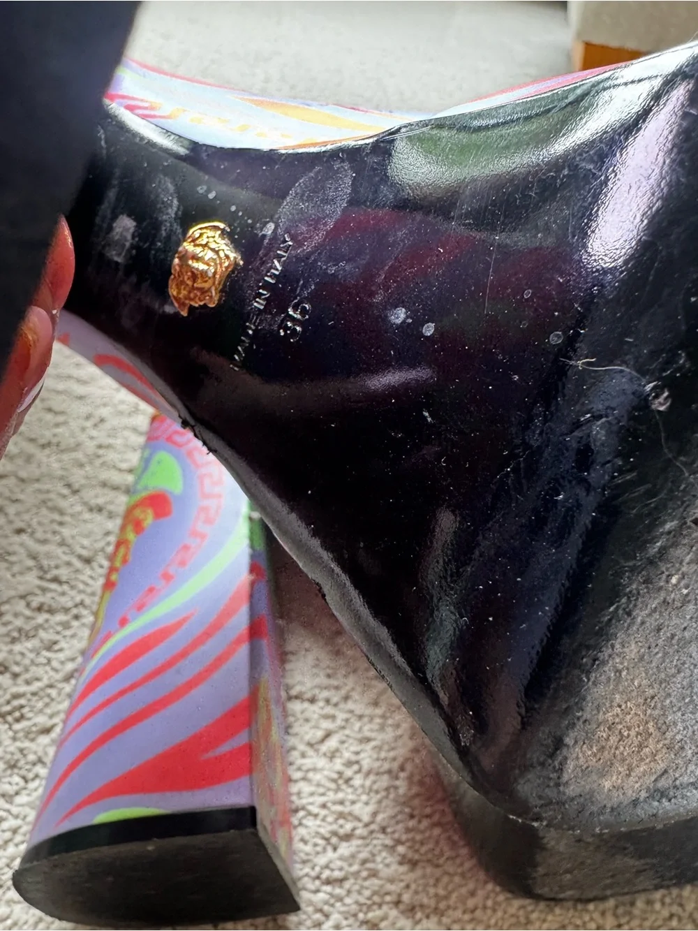 Versace Music Medusa Swirl Platform Mules - Picture 7 of 12